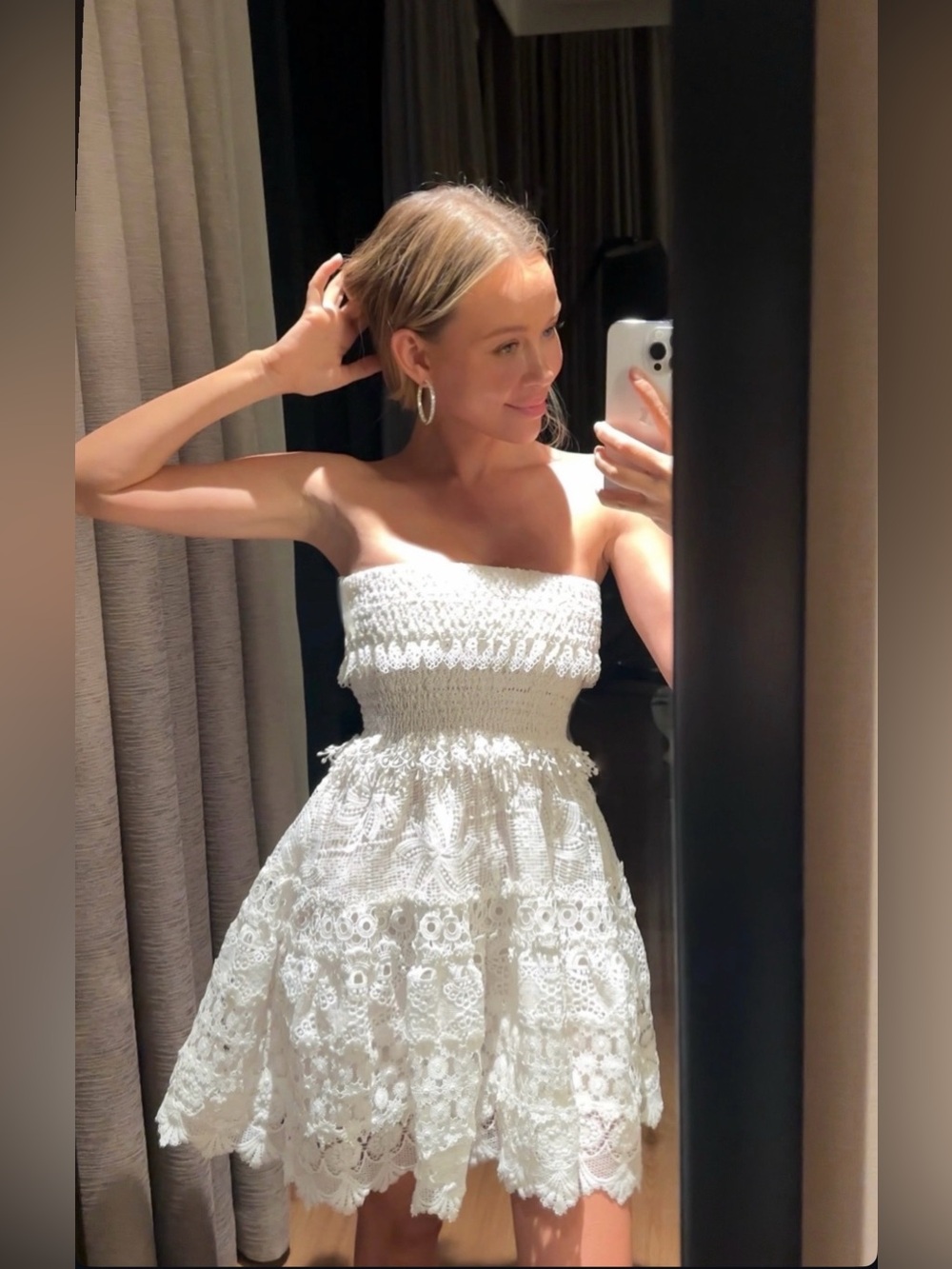 Waimari Vallarta Strapless Dress - White
